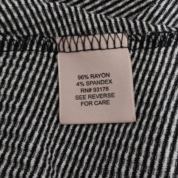 Philosophy High-Low Comfy T-Shirt Dress Striped Stretch Knit Great Cond - Med - Picture 7 of 8